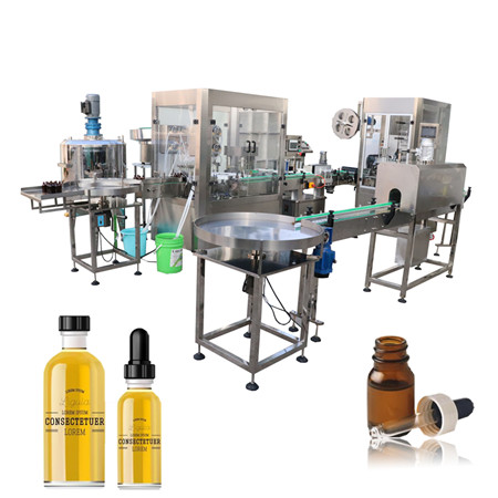 30ml ប្រេងសំខាន់ៗ e-liquid tincture bottle filling machine with mixing tank