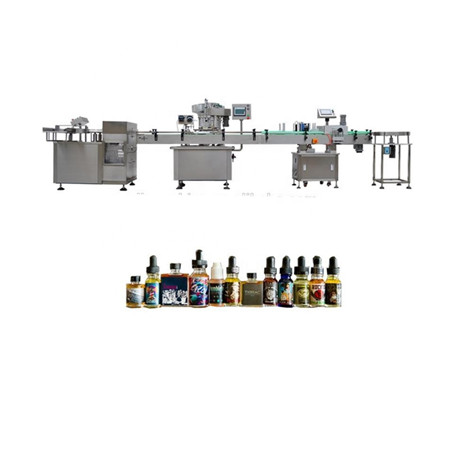 ដបទឹកដបបូស្តុន 10ml 15ml ដោយស្វ័យប្រវត្តិ eliquid ejuice cbd oil filling capping machine with best price
