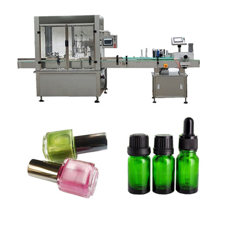 ដបស្វ័យប្រវតិ្ត mono block vials e-liquid and oral alliquid slim round bottle filling capping labeling machine line
