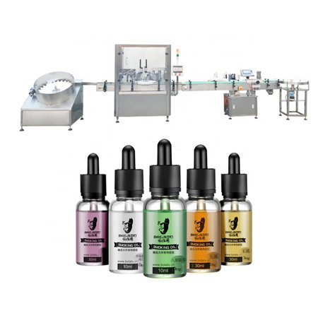 ម៉ាស៊ីនបំពេញដប Dropper 10ml 30ml 60ml / E Liquid Essential Oil Filling and Capping Machine