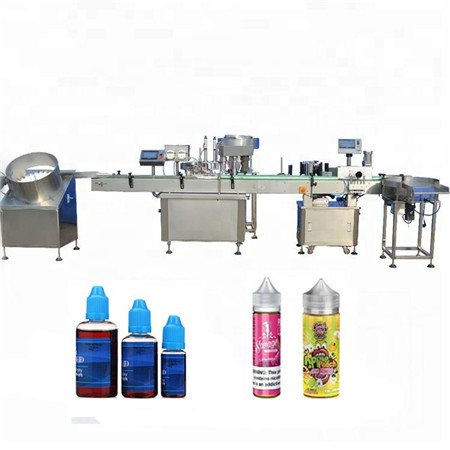 15ML 30ML ដោយស្វ័យប្រវត្តិ CBD E-Liquid Filler Essential Oil Dropper Bottle Filling and Capping Machine