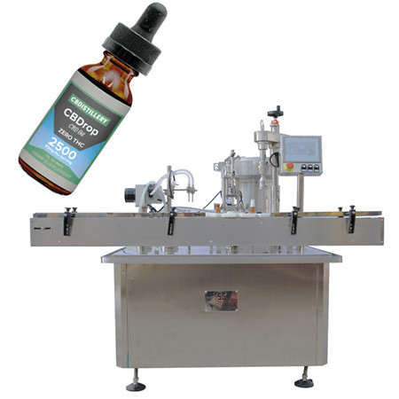 ម៉ាស៊ីនបំពេញដបដោយស្វ័យប្រវត្តិ YB-YX4 15ml cbd vial bottle filling capping and labeling machine